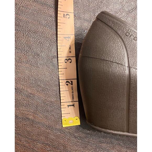 Crocs Brown Wedge Heels with Tortoiseshell‎ Cap Toe Size 8 Women’s Career Office - Picture 8 of 8